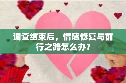 调查结束后，情感修复与前行之路怎么办？