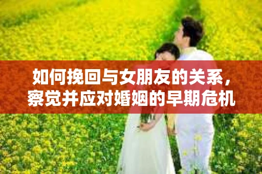 如何挽回与女朋友的关系，察觉并应对婚姻的早期危机信号