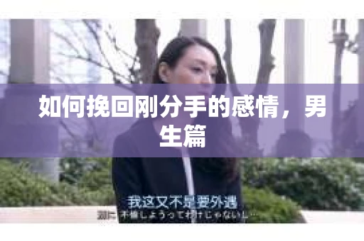 如何挽回刚分手的感情，男生篇