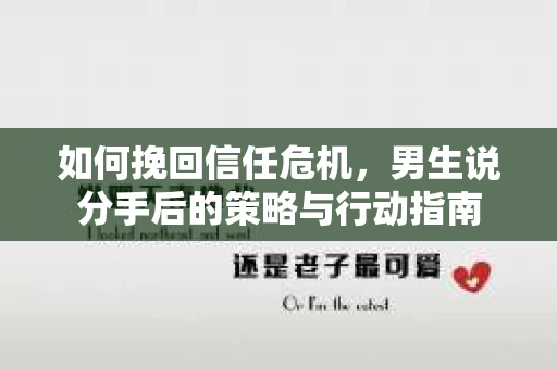 如何挽回信任危机，男生说分手后的策略与行动指南