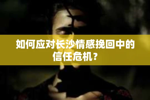 如何应对长沙情感挽回中的信任危机？